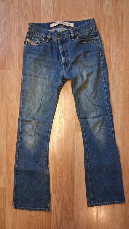 Diesel Fanker Jeans Women 27 Made in Italy Y2K Low Rise Skinny Flare Bootcut 30L