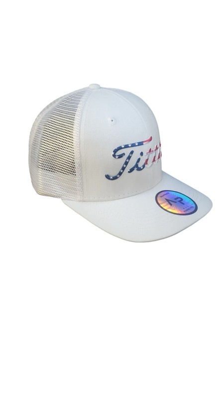 USA White Mesh 6 Panel Hat Funny Dad Hat white cotton front Snap back one size gallery
