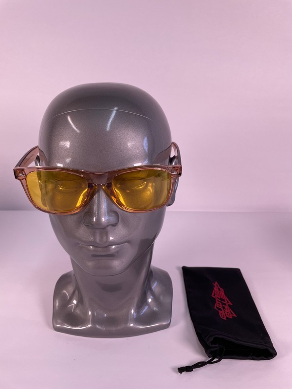 Retro Rewind Clear Pink Sunglasses Polarized Yellow Lens