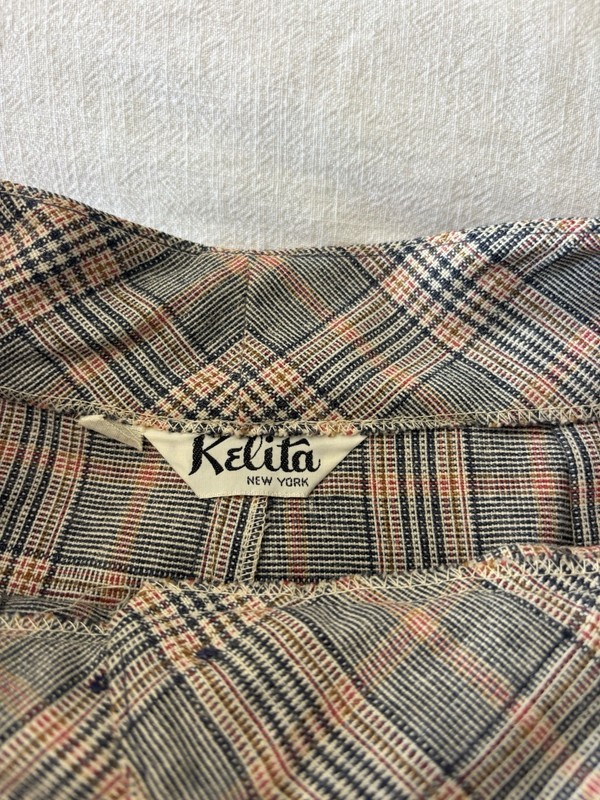 Kelita New York Women’s Plaid Pleated Button-Front Knee Length Skirt, 11 gallery