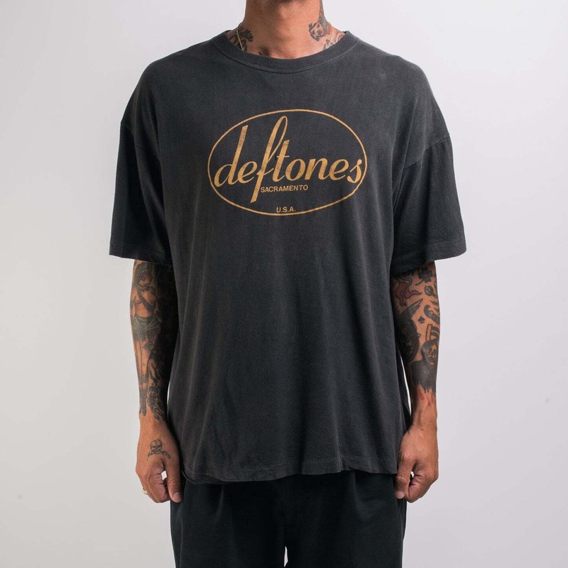 90s Deftones band basic black Graphic T shirt Unisex Men Women NH11979