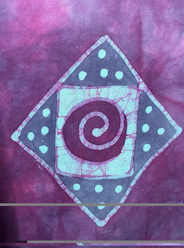 Grebe Batik Sweatshirt Women XL Mountains River Handmade Tye Die Boho Hippie gallery