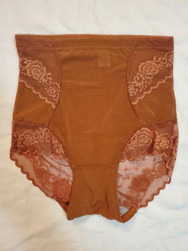 Women's Lace Translucent Mesh Corset High Waist Panties - medium gallery