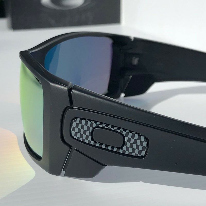 Oakley BATWOLF Black CARBON FIBER Icon POLARIZED Galaxy RUBY lens Sunglass 9101 gallery