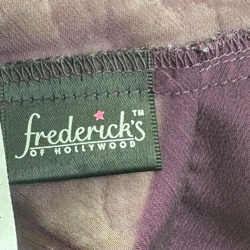 Frederick's of Hollywood Women's Purple Full Slip S Solid Bow Adjustable Straps gallery