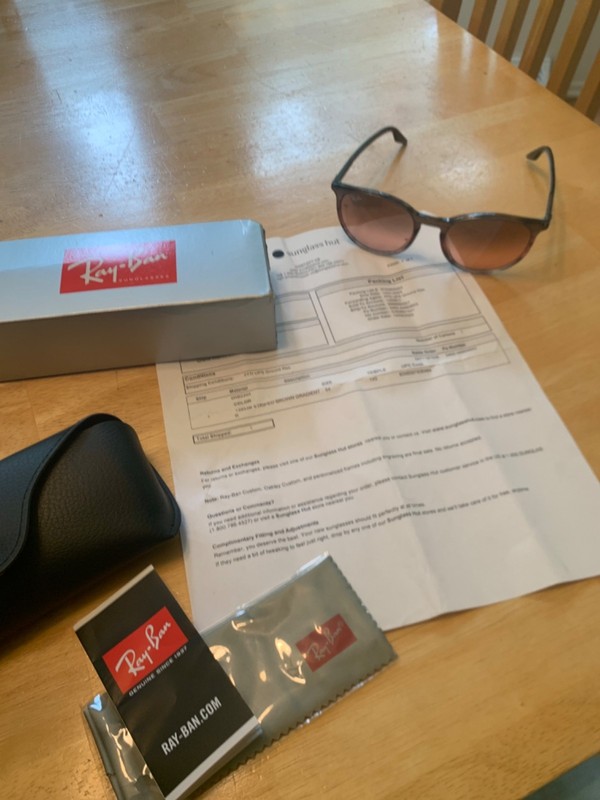Ray Ban RB2204 woman’s sunglasses striped brown gradient