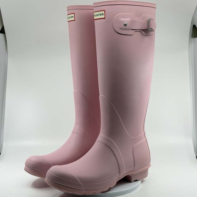 Hunter Original Tall Rain Boots Womens 11 Pink Waterproof Rubber Boots