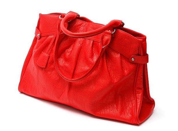 Women's Red Leather Shoulder Bag Elegant Satchel Tote Handbag Purse gallery