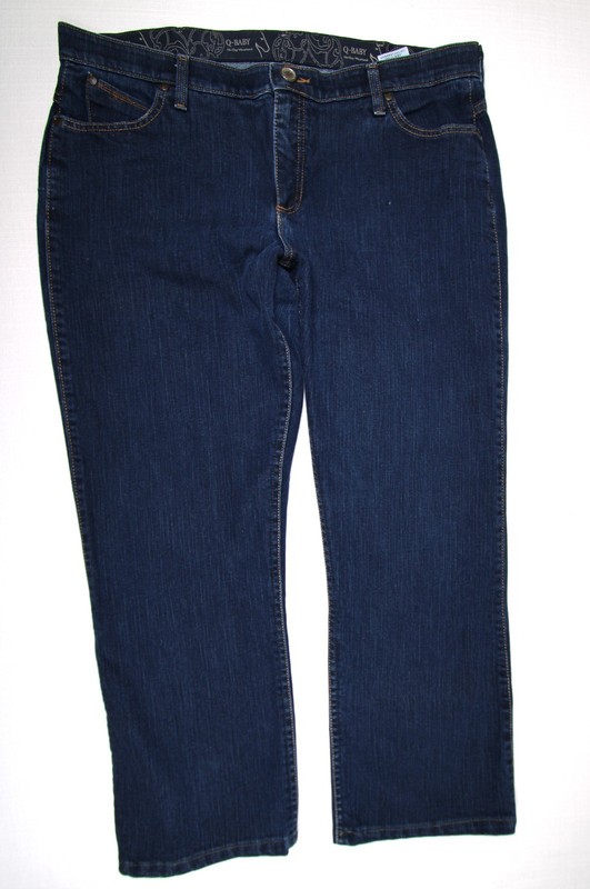 Wrangler Q BABY Women’s Dark Wash Blue Size 17/18 Denim Jeans *READ CONDITION**