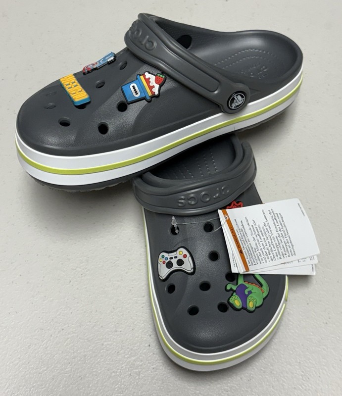 Authentic CROCS Bayaband Gray Clog Size Male 4 Women 6 New! gallery