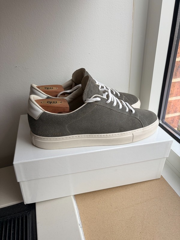 Men’s Common Projects Retro Green Suede Sneakers Size 44 (Like achilles low)