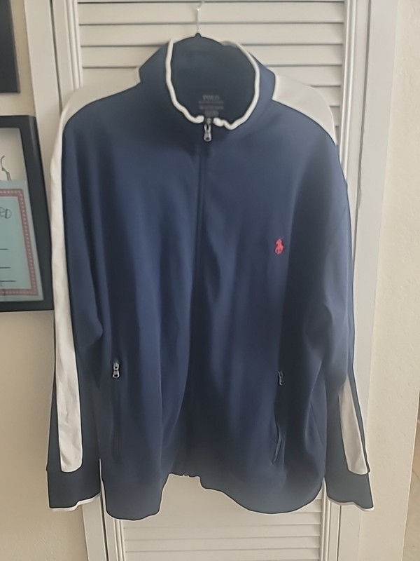 Polo Ralph Lauren Pony Holiday Mockneck Classic Soft Sweatshirt Track Jacket XXL