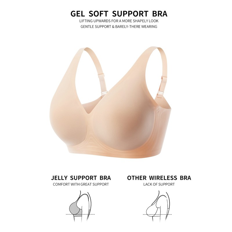 Plus Size Wireless Lace Bra Seamless Full Cup Push Up Breathable Lingerie gallery