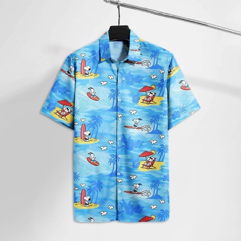 Sn00py Cartoon Peanut Beagle On The Beach Hawaiian Shirt