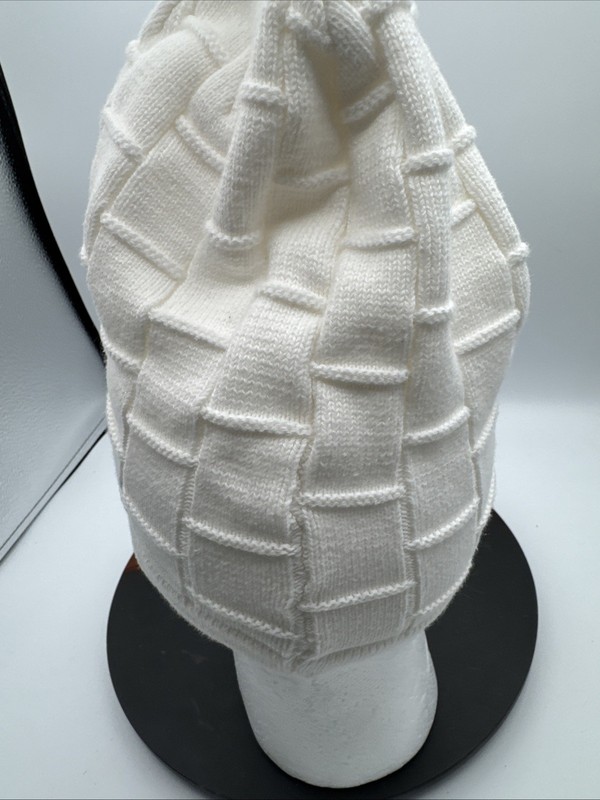 Candid Signature 100% Cotton Skull Cap Kufi Beanie Hats White Knit gallery