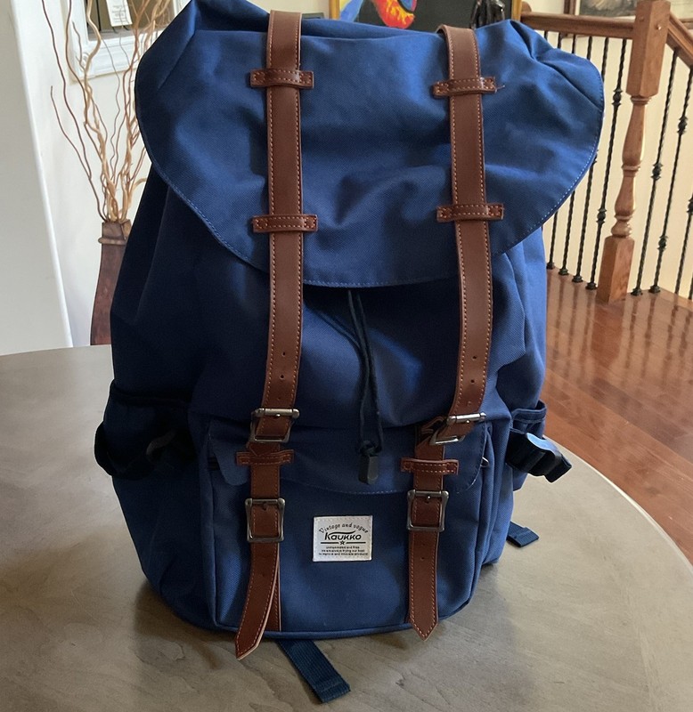 Kaukko Travel Laptop Rucksack Blue Red White Backpack