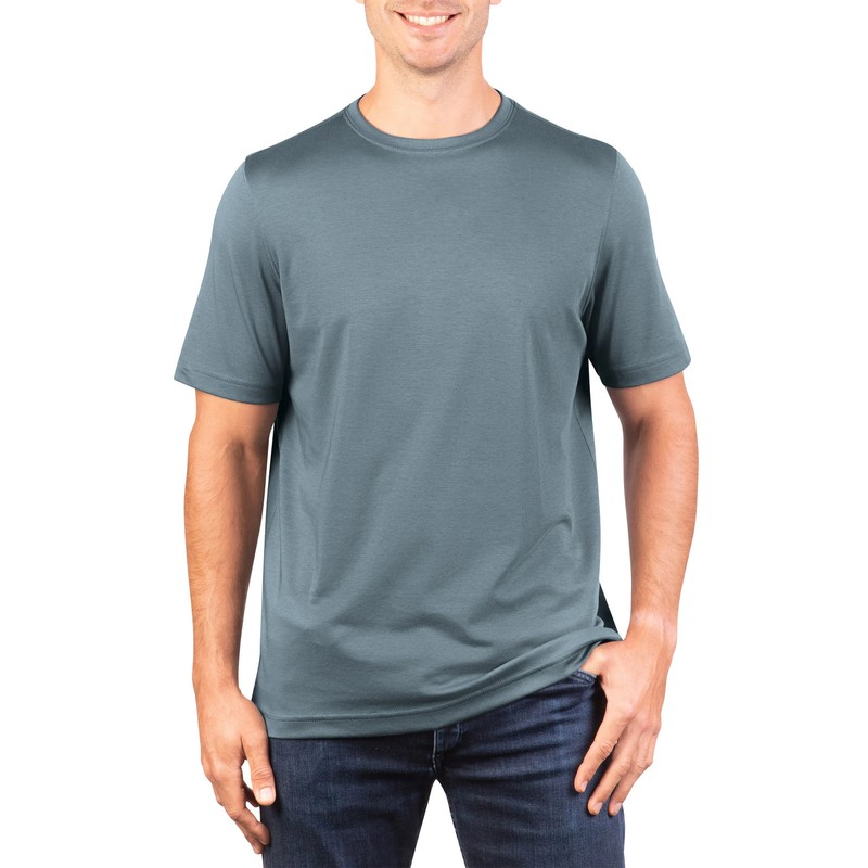 Kirkland Signature Men's Pima Tee Pima Cotton Pre-Shrunk gallery