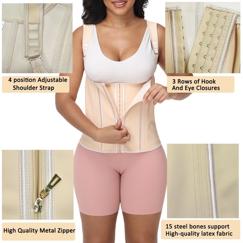 Latex Waist Trainer Corset Cincher Fajas Colombianas Reductoras Body Shaper Vest gallery