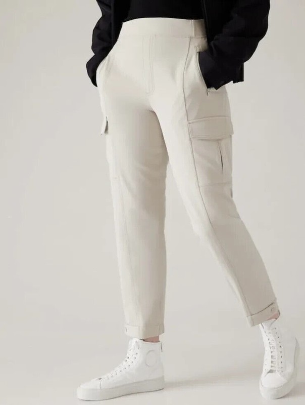 Athleta 0 Endless High Rise Cargo Pant Abalone #467187