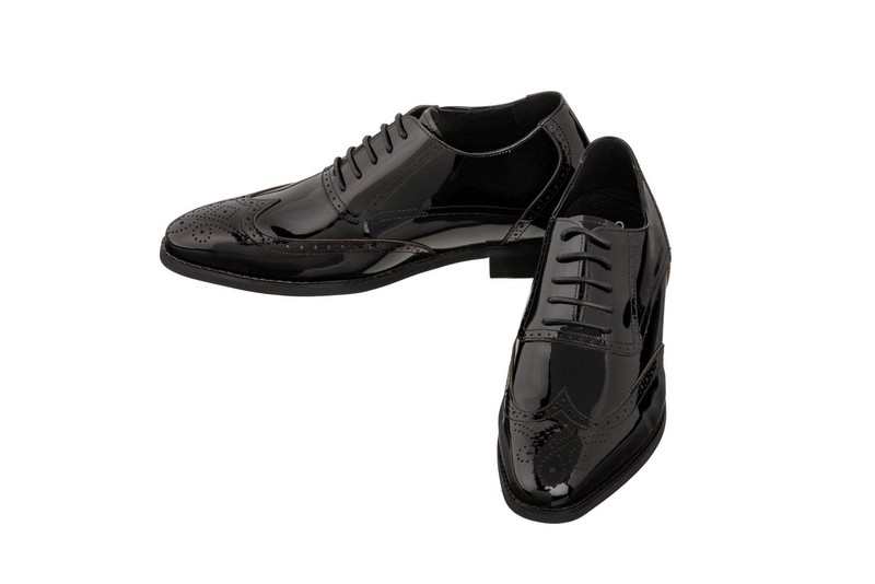 CALTO - S1015 - 3 Inches Taller (Black) - Patent Leather Dress Oxford gallery