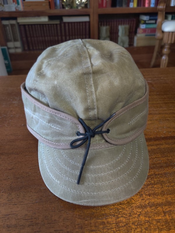 Stormy Kromer Trail Cap, Water-Repellent Waxed Cotton Ripstop - Stone - Size 8 gallery
