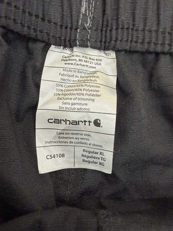 Carhartt Men's Classic Fit Ripstop Cargo Pant Boot Cut, 8 Pockets, Size XL gallery
