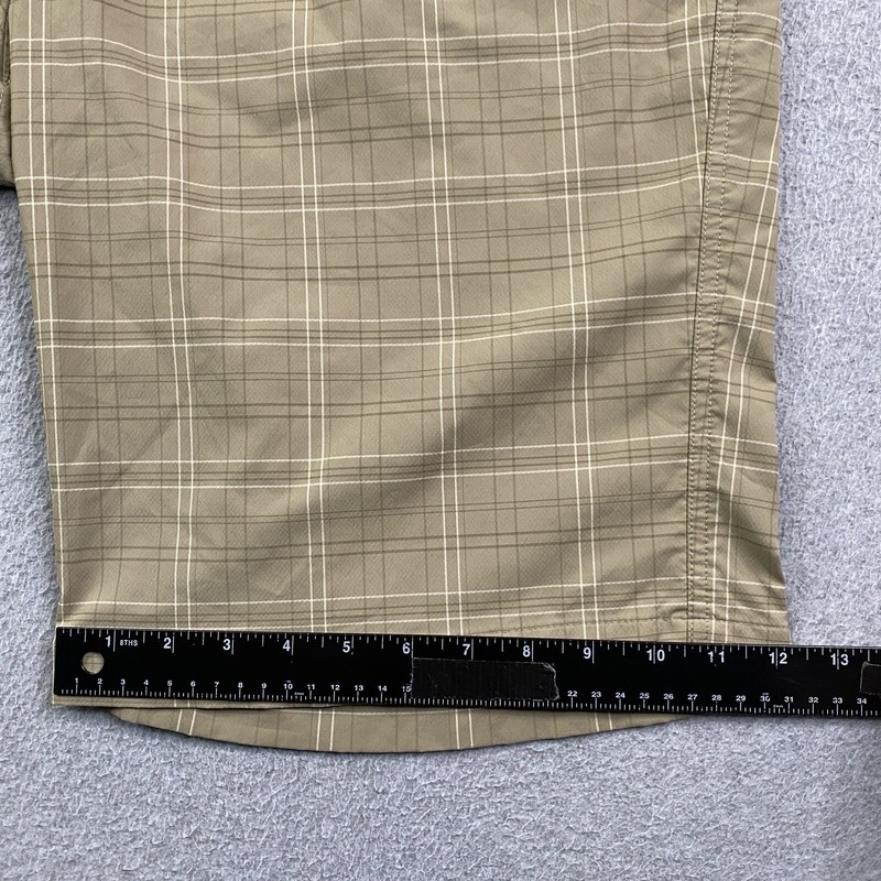 Under Armour Shorts Mens 40 Golf Performance Stretch Beige Tan Plaid Preppy City gallery
