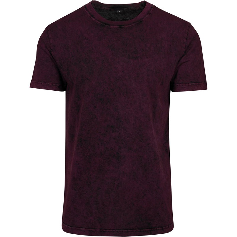 Acid Washed Tee BY070 Men's cool basic Short Sleeve Crew Neck comfotable T-Shirt gallery