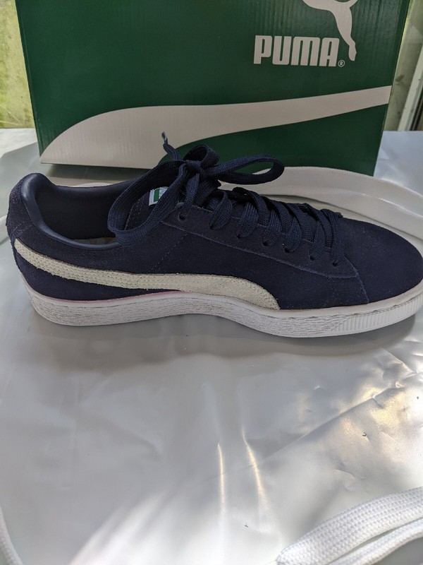 Puma Mens Suede Classic Plus 356568-51 Blue Casual Shoes Sneakers Men's 8.5 gallery