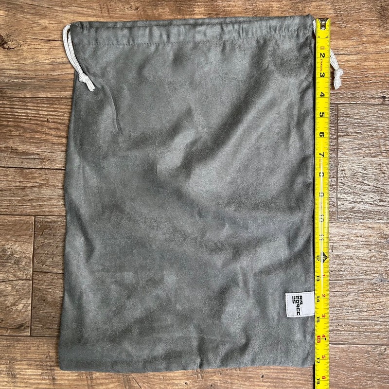 Travel Storage Dust Bag 13×17 Gray Drawstring Organizer for Shoes Clothing