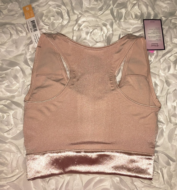 SPANX All Around Racer Back Rose Gold Beige Shapewear Bra # 2108 NEW Womens S gallery