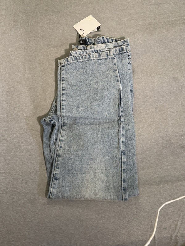 Bohooman Blue Jean Slim Pants Size 32 Waist Man Made Materials Stretch Casual
