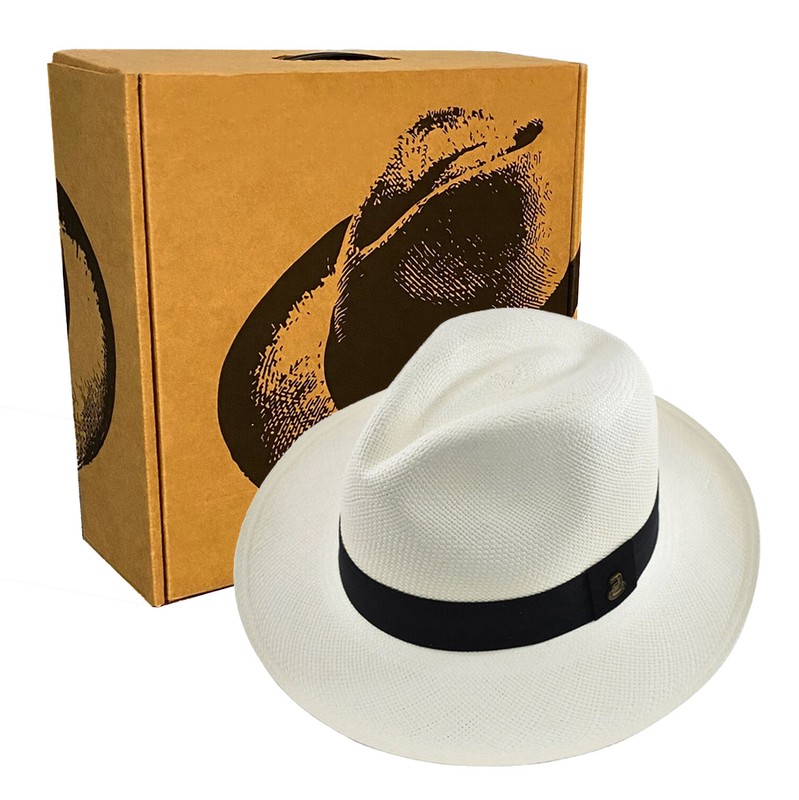 Classic Fedora | Genuine Panama Hat | Handwoven in Ecuador | EA + Hatbox gallery