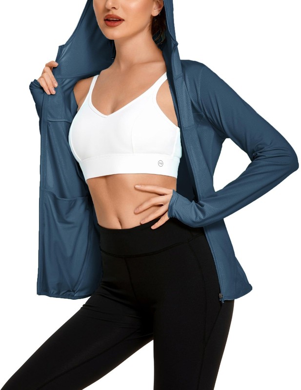 Women’s Sun-Proof Hoodie: Zip Up, Stay Chill, & Laugh at UV Rays Outdoors!