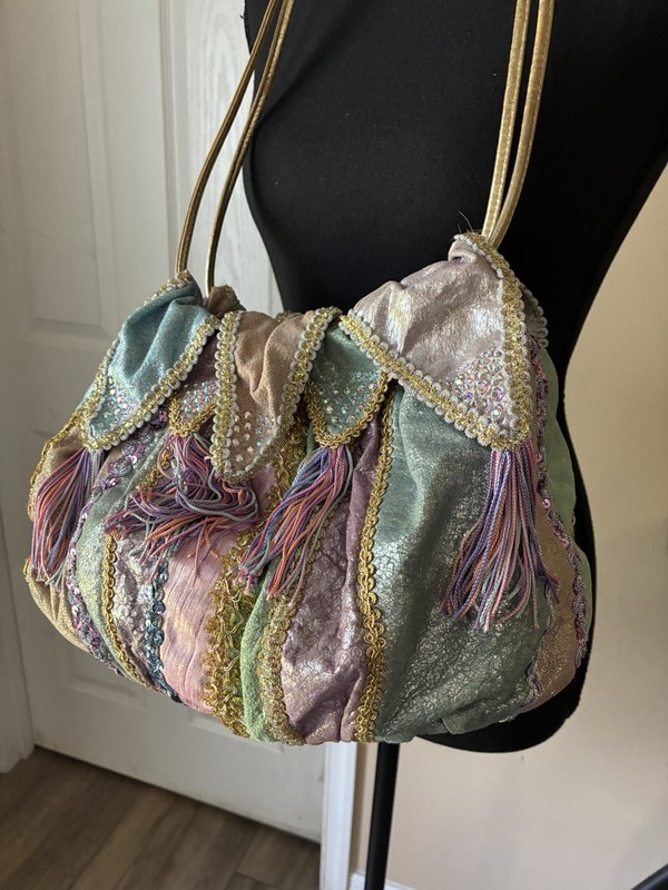 Stunning Rita Diana For Mylinka Handbag Multicolored Pastel Designs Vintage ￼￼￼ gallery