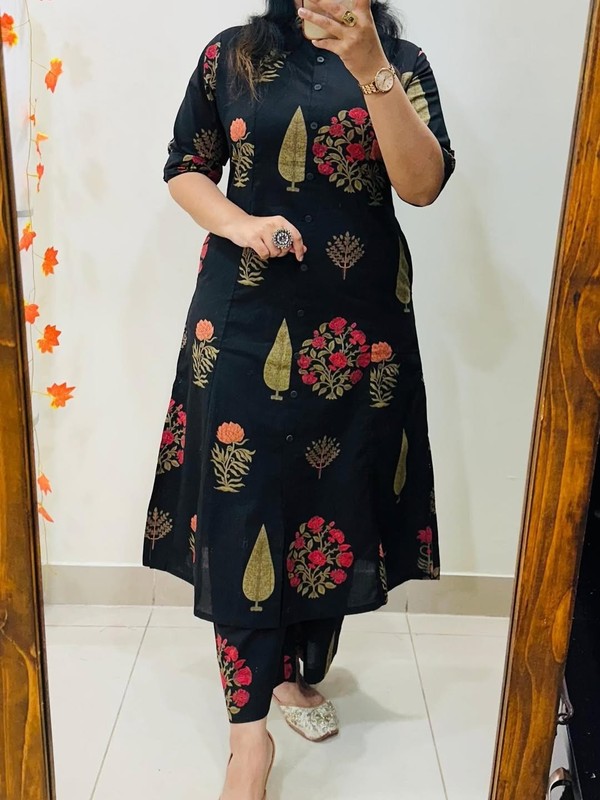 Premium Floral Printed Straight Kurta Set for Women | Indian Ethnic(S TO 3XL) gallery