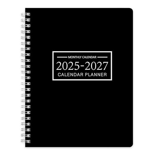Monthly Planner 2025-2027, 2025 Calendar 24 A4 July 2025 – June 2027 Black
