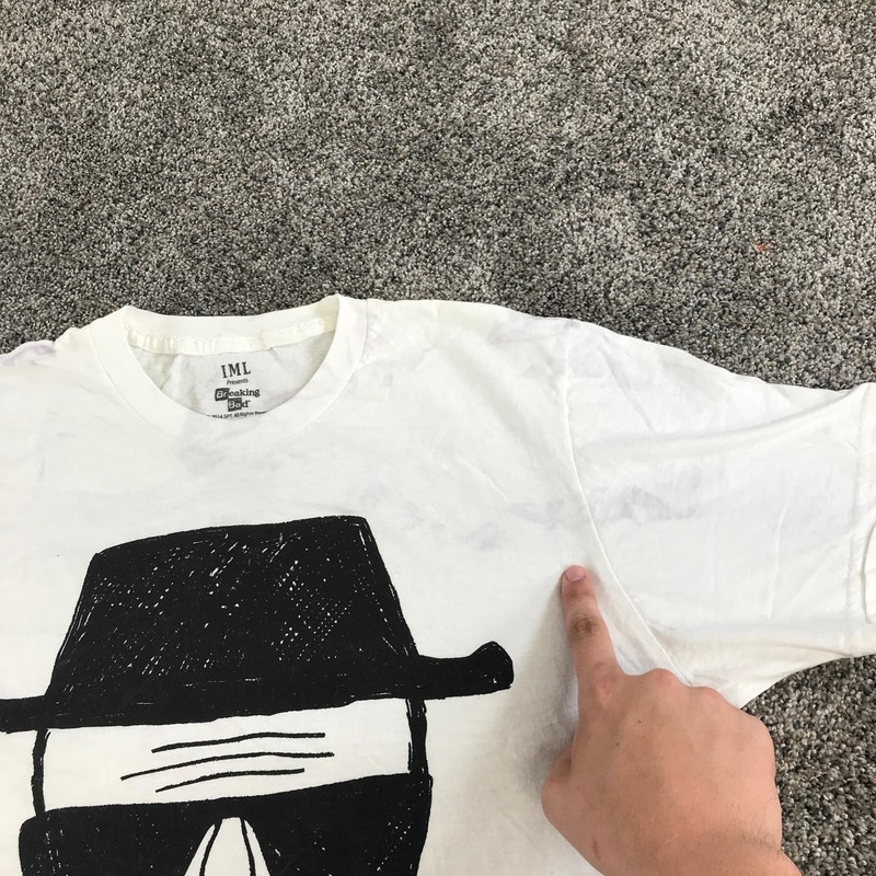 Breaking Bad Shirt Mens Large White Heisenberg Graphic Tee Tagless IML TV Show gallery
