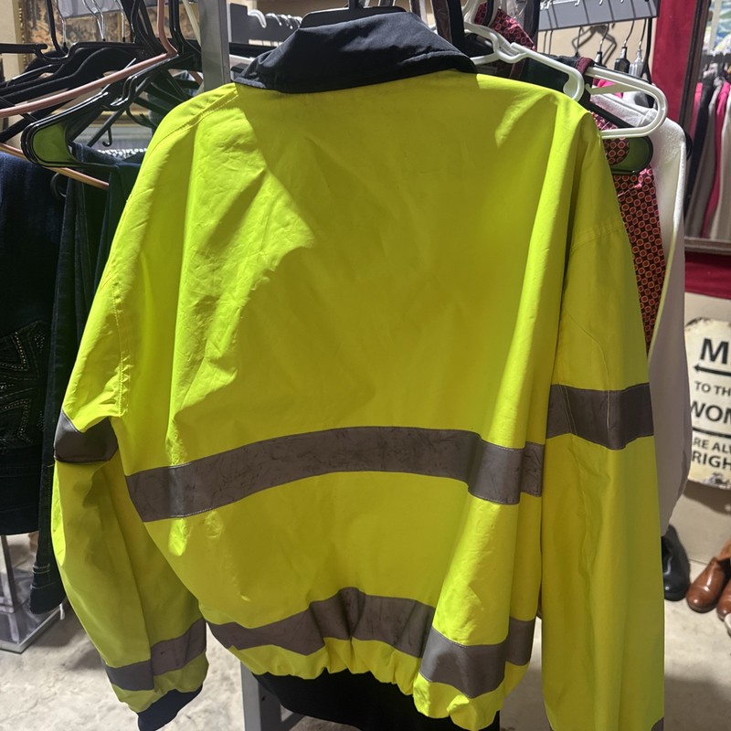 Horace Small Men’s Hi Visibility Reversible Reflective Safety Jacket Size Large gallery
