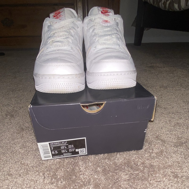 Nike Air Force 1 '07 LX Thank You Plastic Bag Low-Top Leather White CU6312-100 gallery