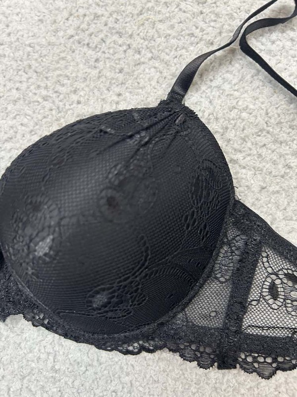 Rene Rofe Bra 36C Push Up Bra Black Lace gallery