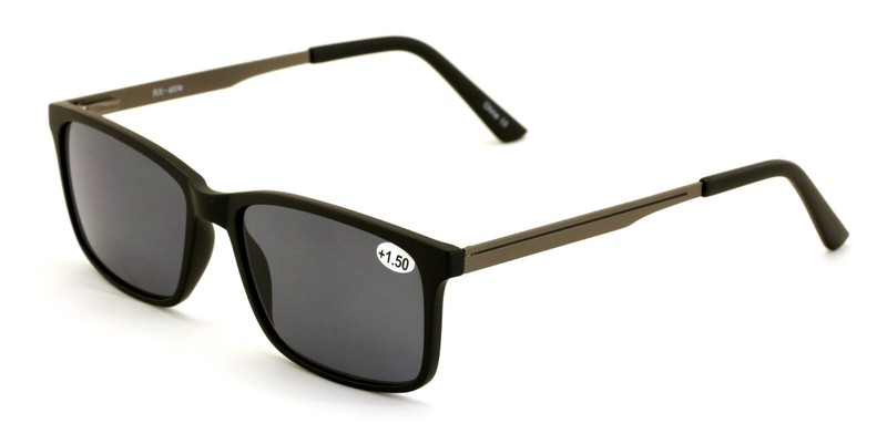 Men Premium TR90 Extended Metal Temple – Large Tinted SunGlasses Reader Reading