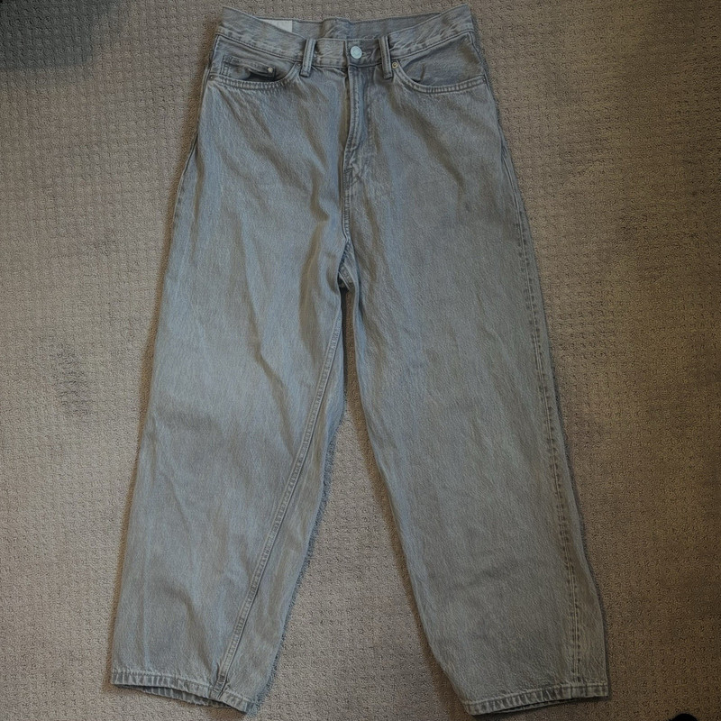 H&M Men’s Fairfax Baggy Jeans Denim Gray 29/32