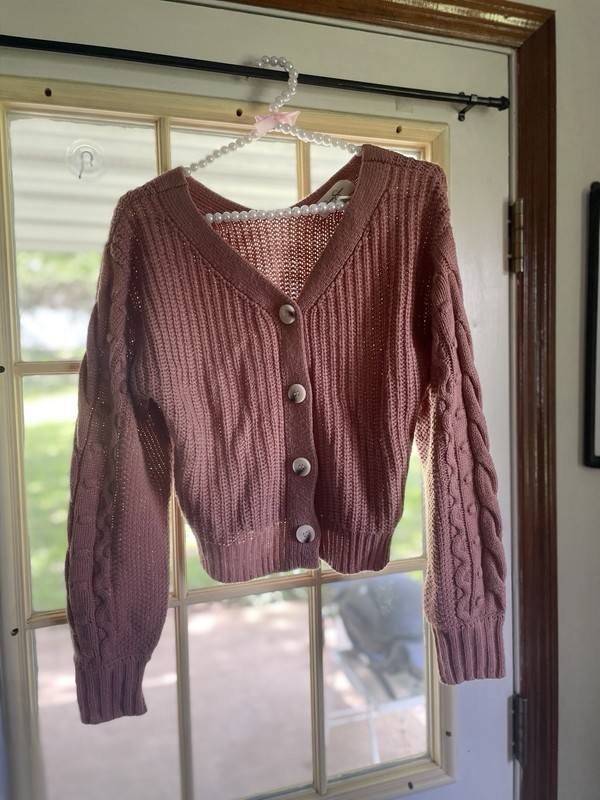 Jessica Simpson Pink V-Neck Sweater