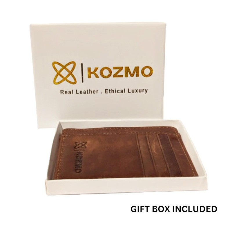 KGS Real Leather Wallet | Color: Bourbon Brown | Stylish Card gallery