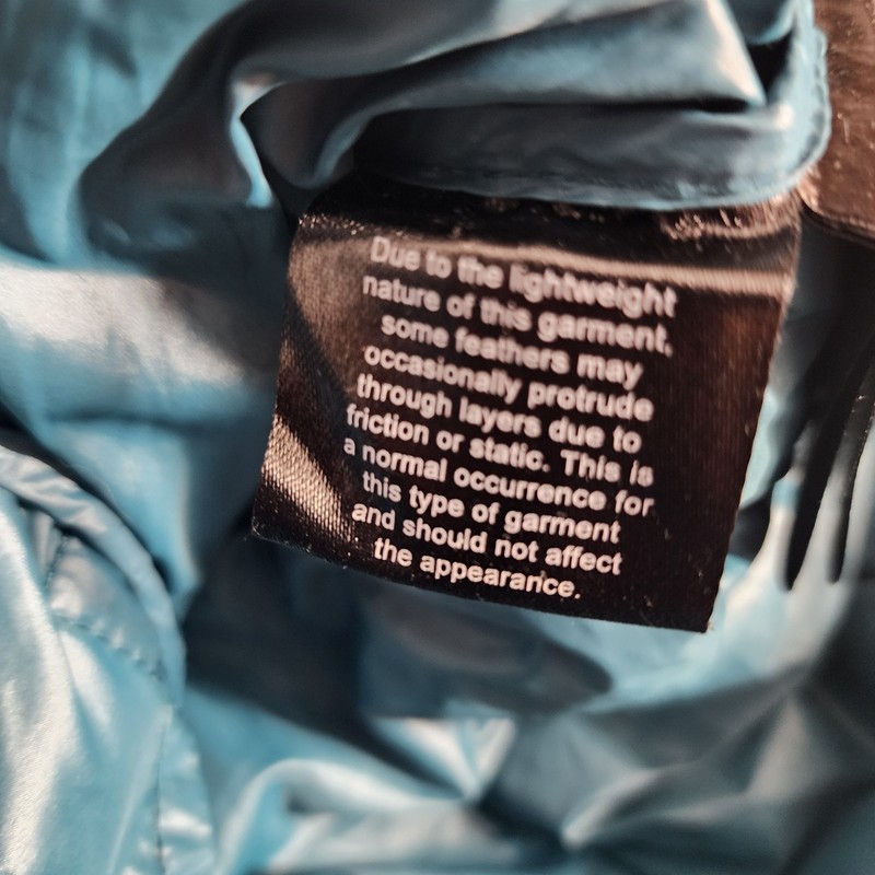 London Fod Size Small Lightweight Packable Down Filled Jacket Teal Womens Hooded gallery