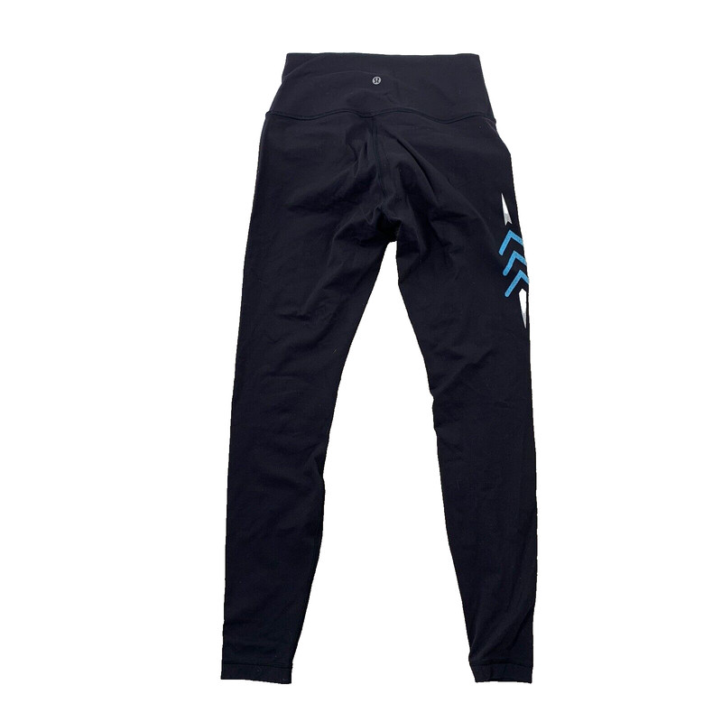 Lululemon Wunder Under Hi-Rise Tight Full-On Luon Size 8 GRAPHIC 28″ Inseam J44