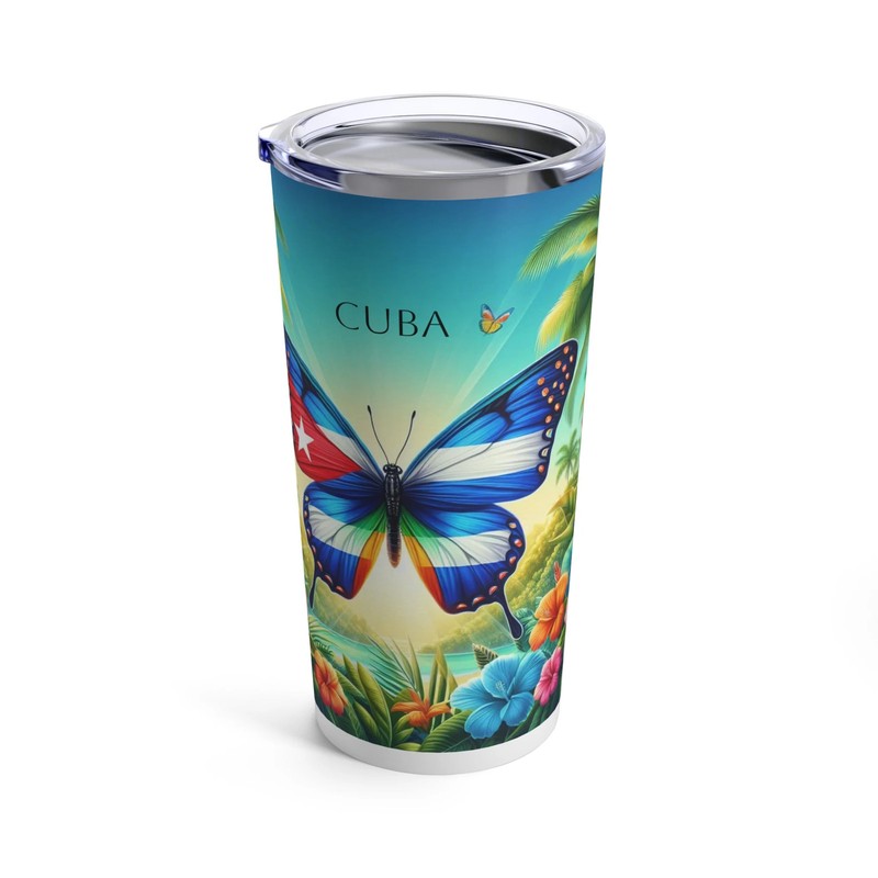Cuban Flag Design Tumbler 20oz gallery