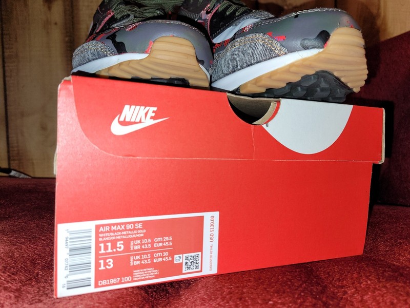 Nike Air Max 90 SE Remix Pack White/Black/Red/Gray Camo DB1967-100 gallery