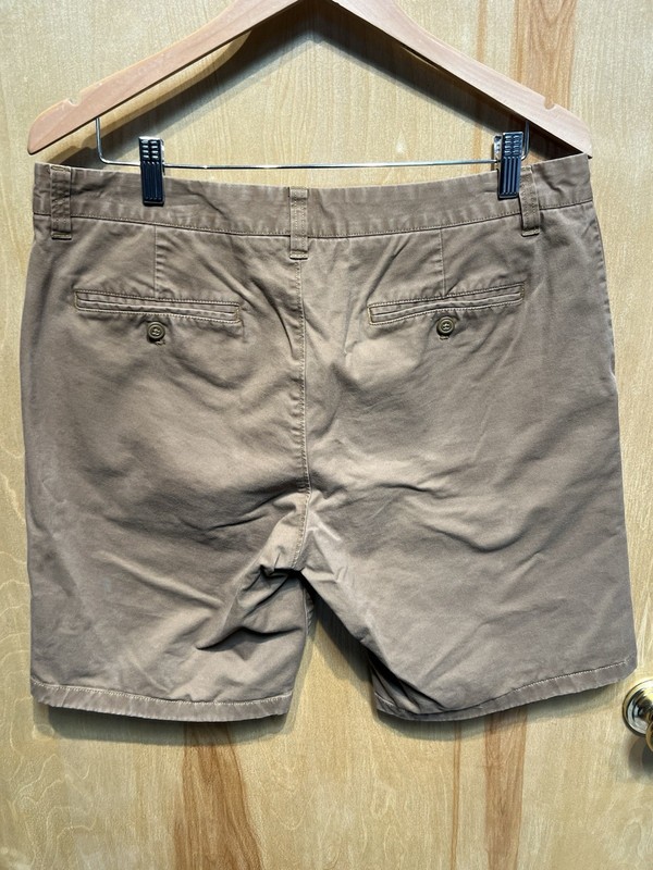Bonobos Men's Brown Flat Front Chino Shorts Cotton Spandex Twill Slash Pockets gallery